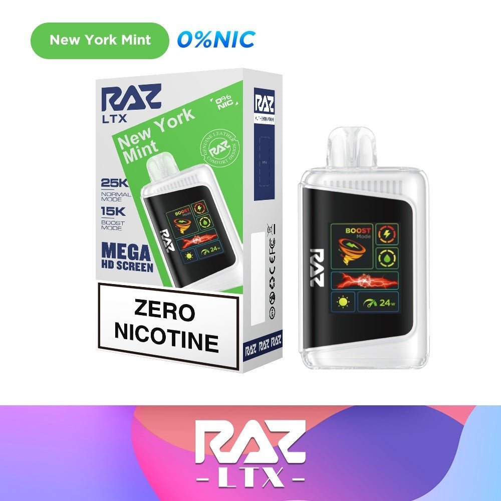RAZ LTX 25000 Zero Nicotine Disposable Vape — New York Mint