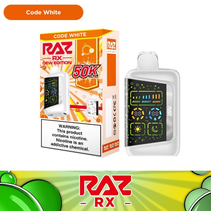 RAZ RX 50K Disposable — Code White (Coconut Citrus)