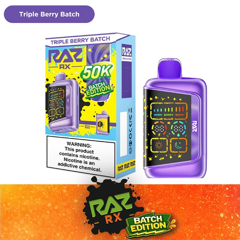 RAZ RX 50K Disposable — Triple Berry Batch