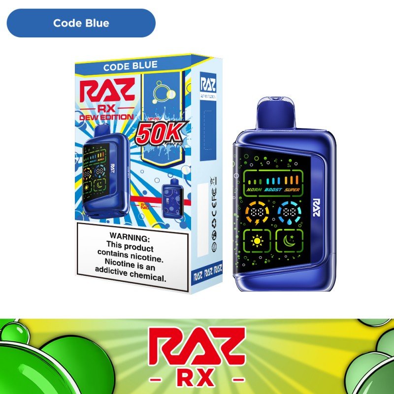 RAZ RX 50K Disposable — Code Blue (Blue Raspberry)