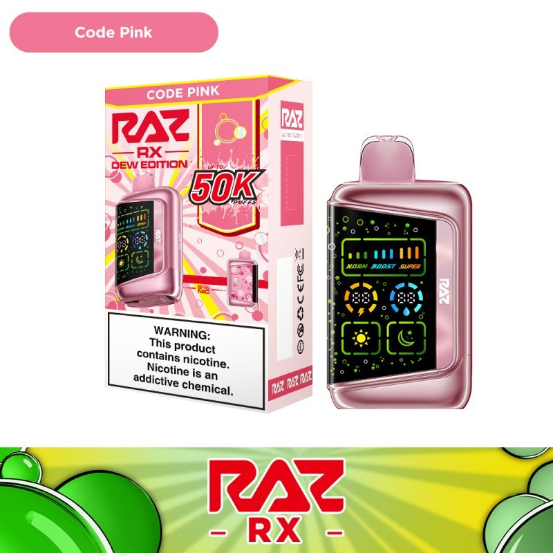 RAZ RX 50K Disposable — Code Pink (Strawberry Berry)