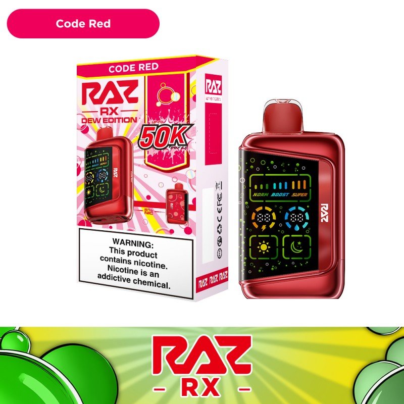 RAZ RX 50K Disposable — Code Red (Cherry Berry Citrus Ice)