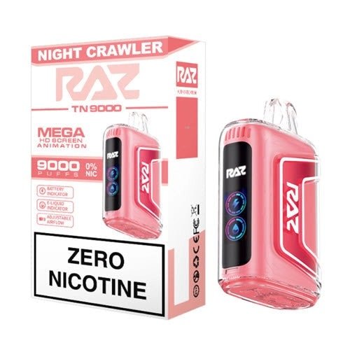 RAZ TN9000 Zero Nicotine Disposable — Night Crawler