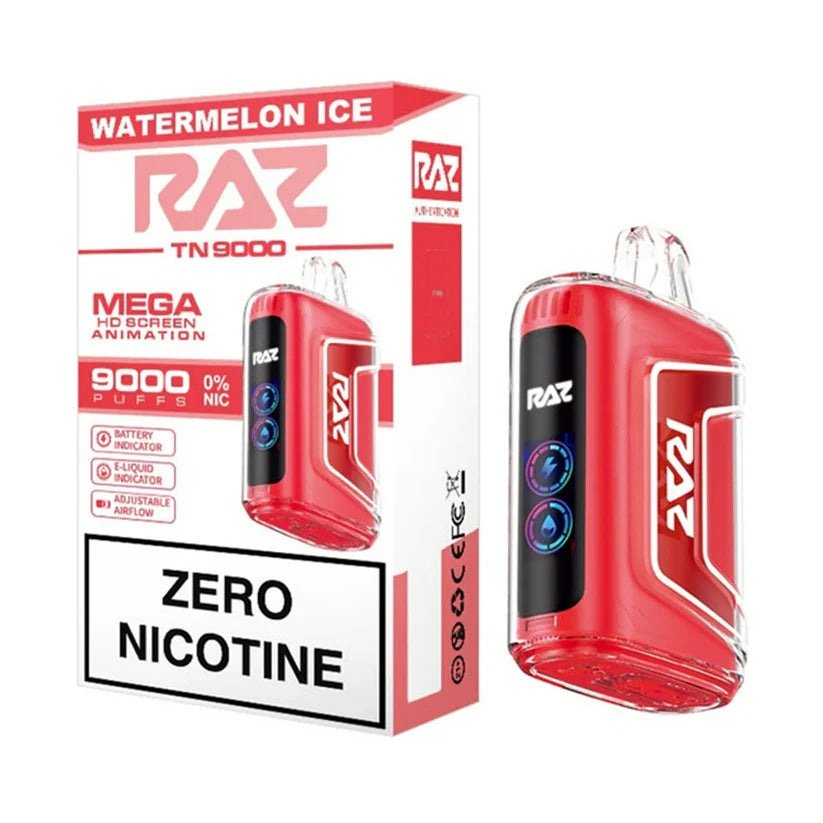 RAZ TN9000 Zero Nicotine Disposable — Watermelon Ice