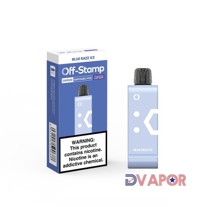 Refill Pod for Off-Stamp SW9000 Disposable by Lost Mary 5% — Blue Razz Ice