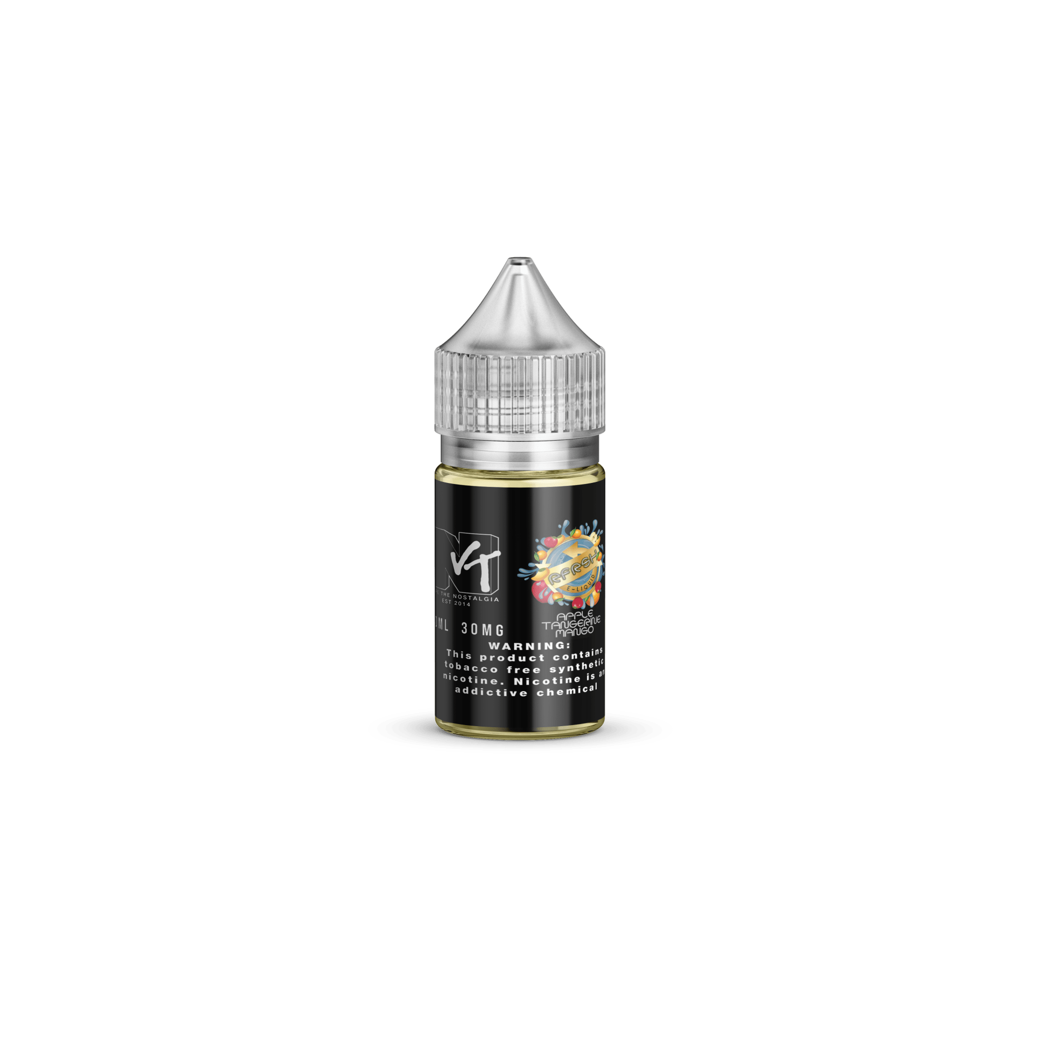 RFRSH ATM SALT vape e-liquid by Vape The Nostalgia in a 30mL bottle, featuring nostalgic flavor profile and nicotine salt formulation.