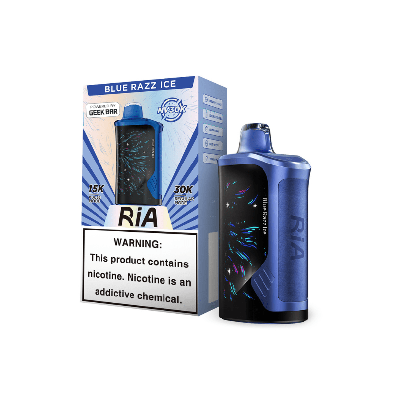 RIA NV30K By Geek Bar 30K Puff Disposable — Blue Raz Ice