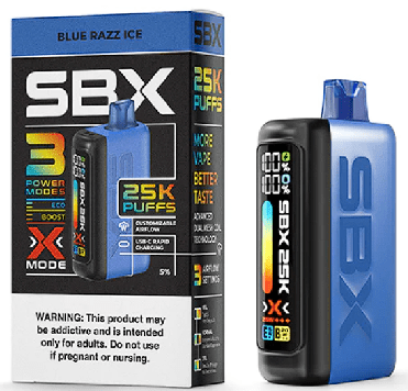 SBX | 25k Puff Metatine Disposable — Blue Razz Ice