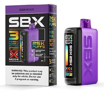 SBX | 25k Puff Metatine Disposable — Grape Ice