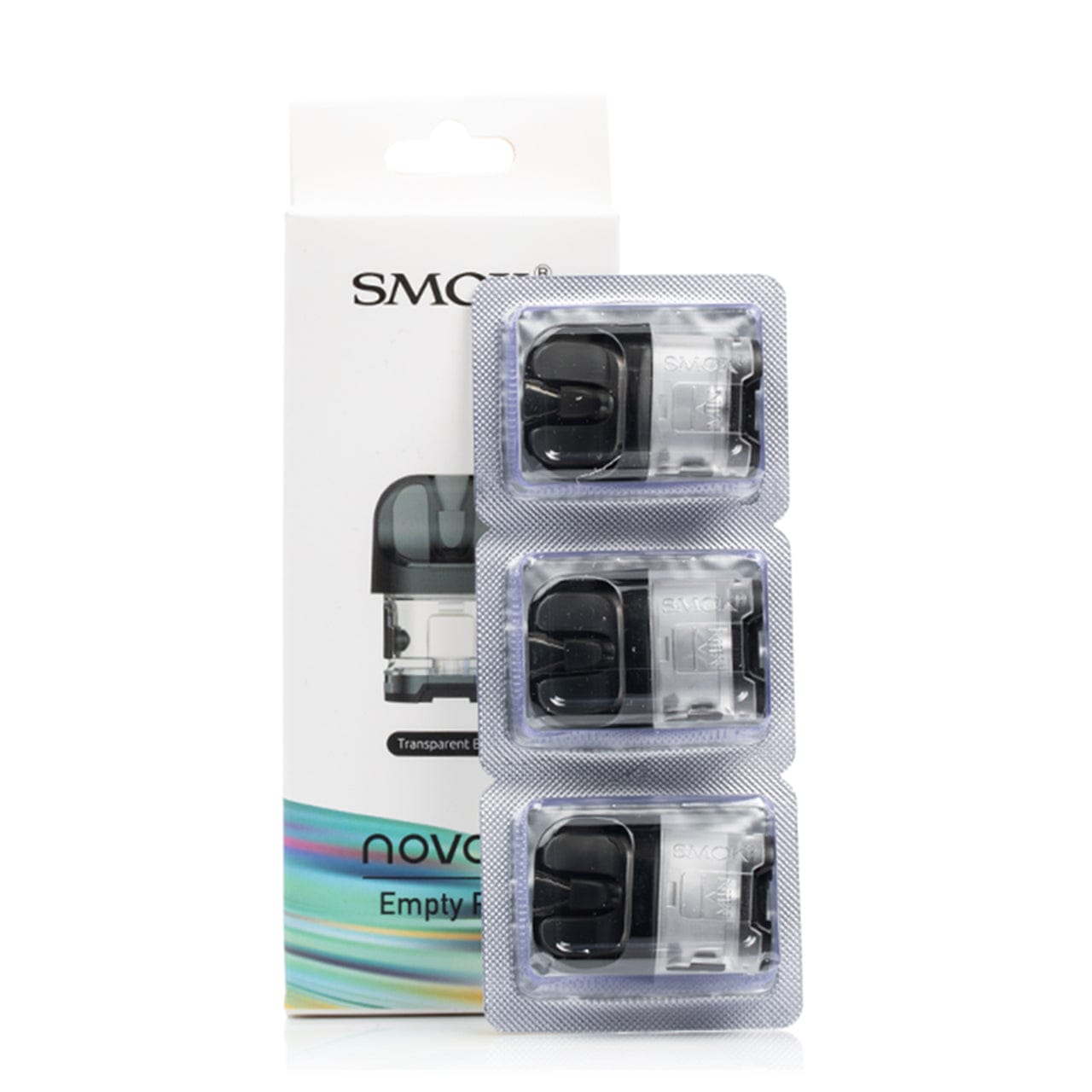 SMOK Novo 4 replacement pods for vape device, showing clear plastic and coil sections, compatible with SMOK Novo 4 hardware.