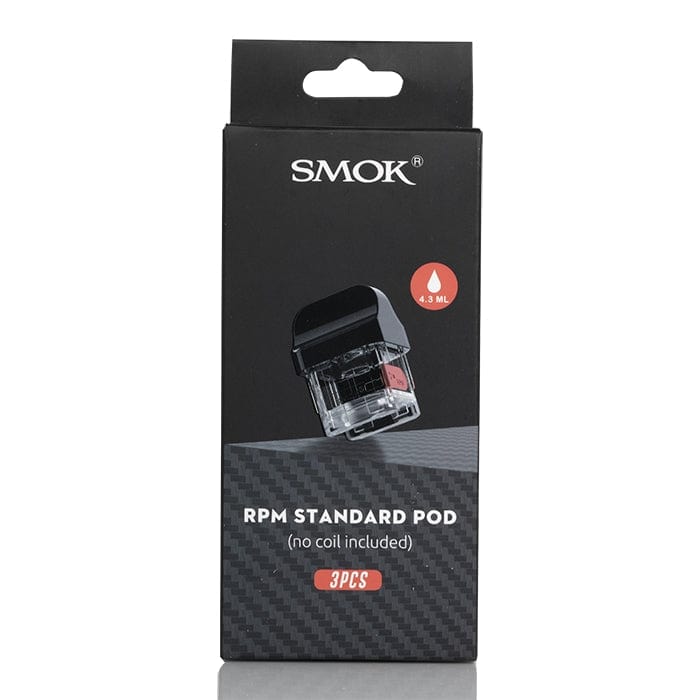 SMOK RPM 40 replacement vape pods for SMOK devices, shown in a close-up image highlighting the pod design and mouthpiece.