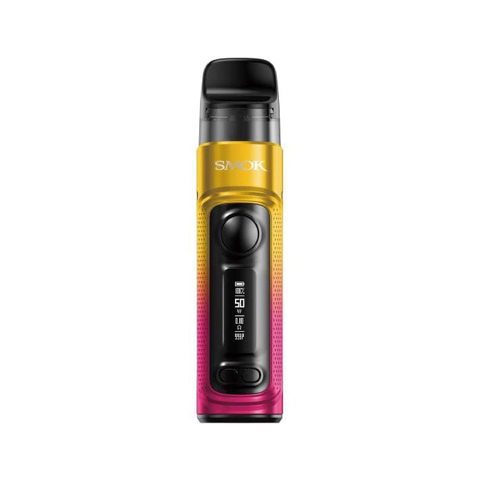 SMOK RPM C 50W Pod Kit showing compact hardware with a sleek design and replaceable pod for vaping.