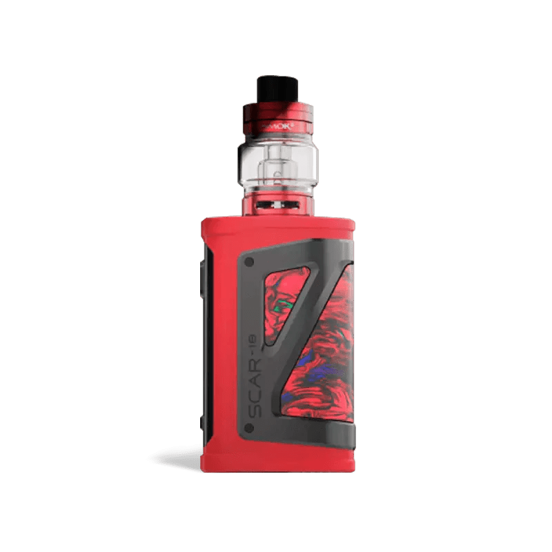 SMOK SCAR-18 230W Starter Kit — Fluid Red (TFV9 Tank)