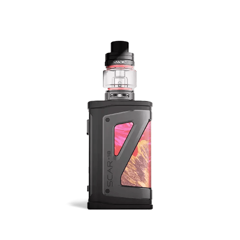 SMOK SCAR-18 230W Starter Kit — Red Stabilizing Wood (TFV9 Tank)