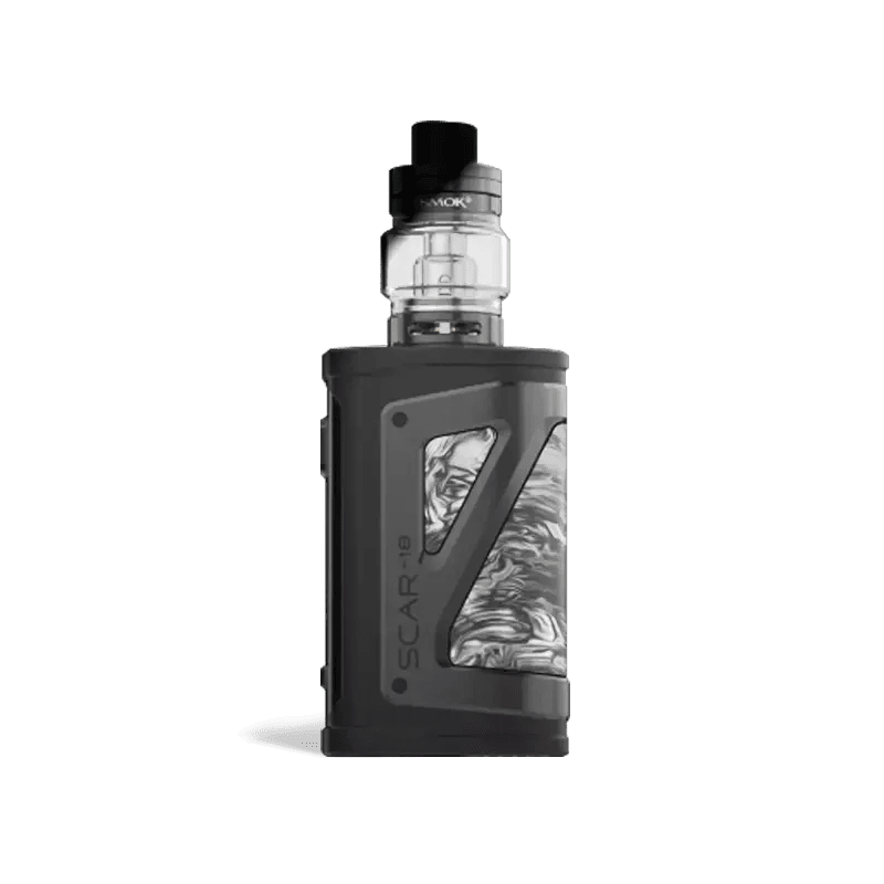 SMOK SCAR-18 230W Starter Kit — Fluid Black White (TFV9 Tank)