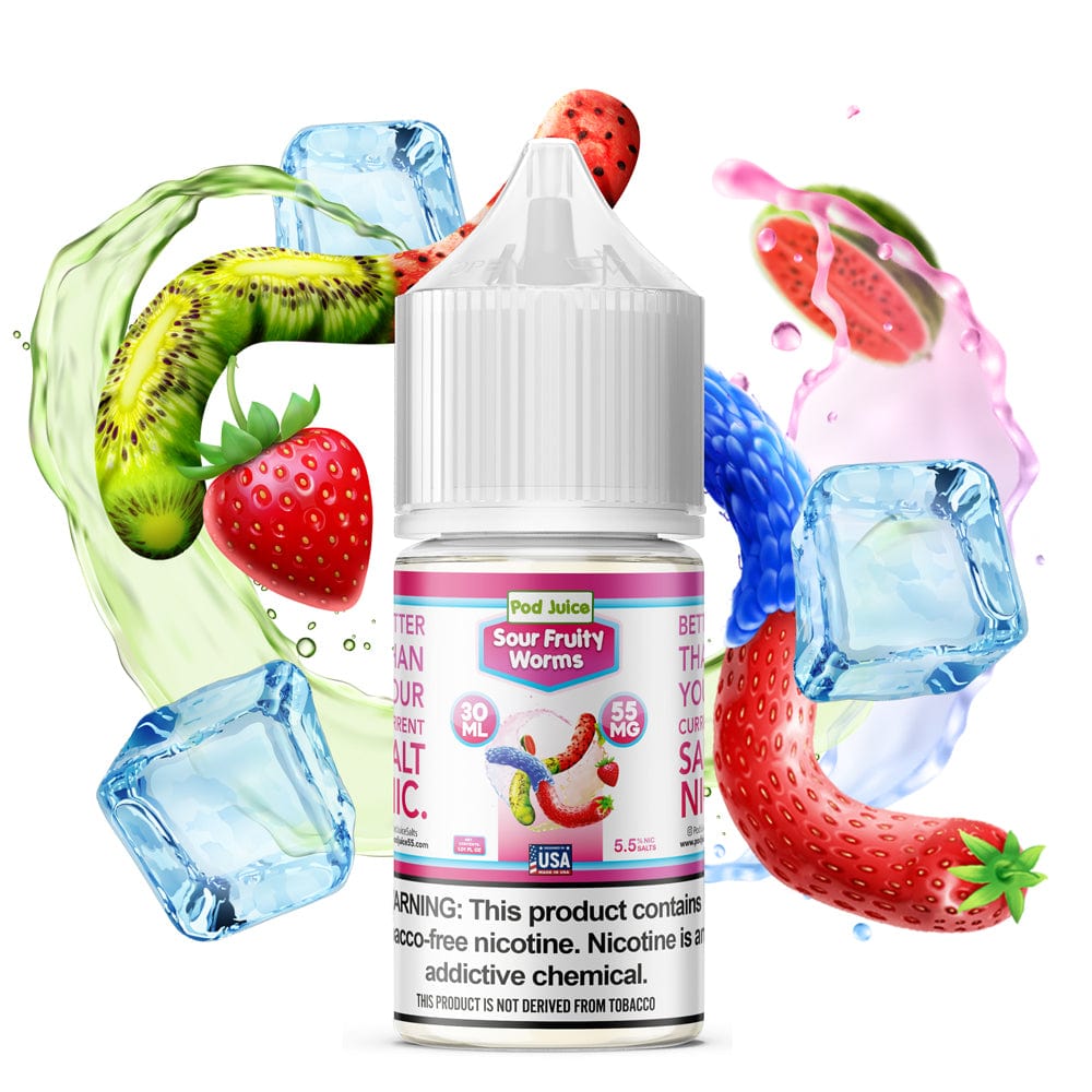 Pod Juice Salt - 30mL — Sour Fruity Worms