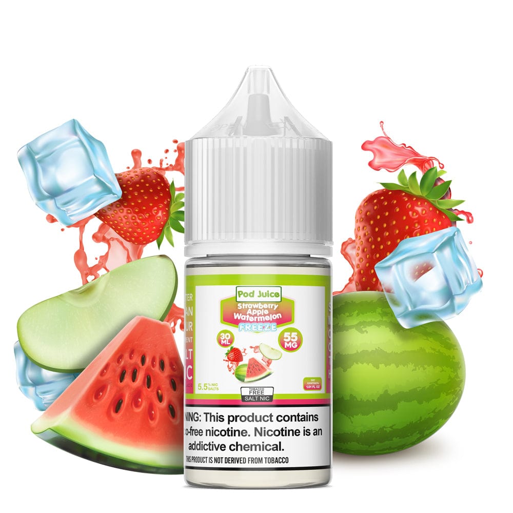 Pod Juice Freeze Salt - 30mL — Strawberry Apple Watermelon FREEZE