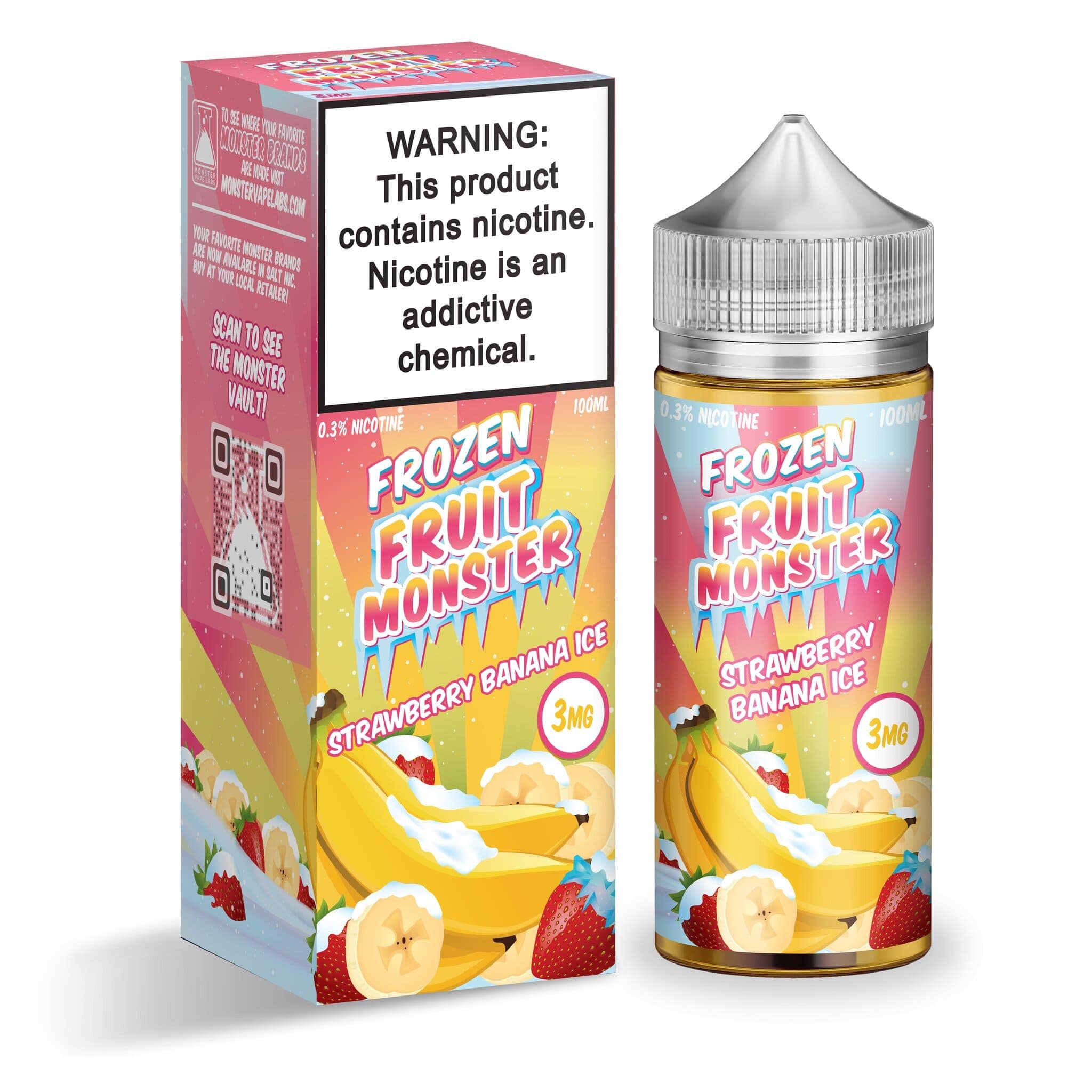 Frozen Fruit Monster - 100mL — Strawberry Banana ICE
