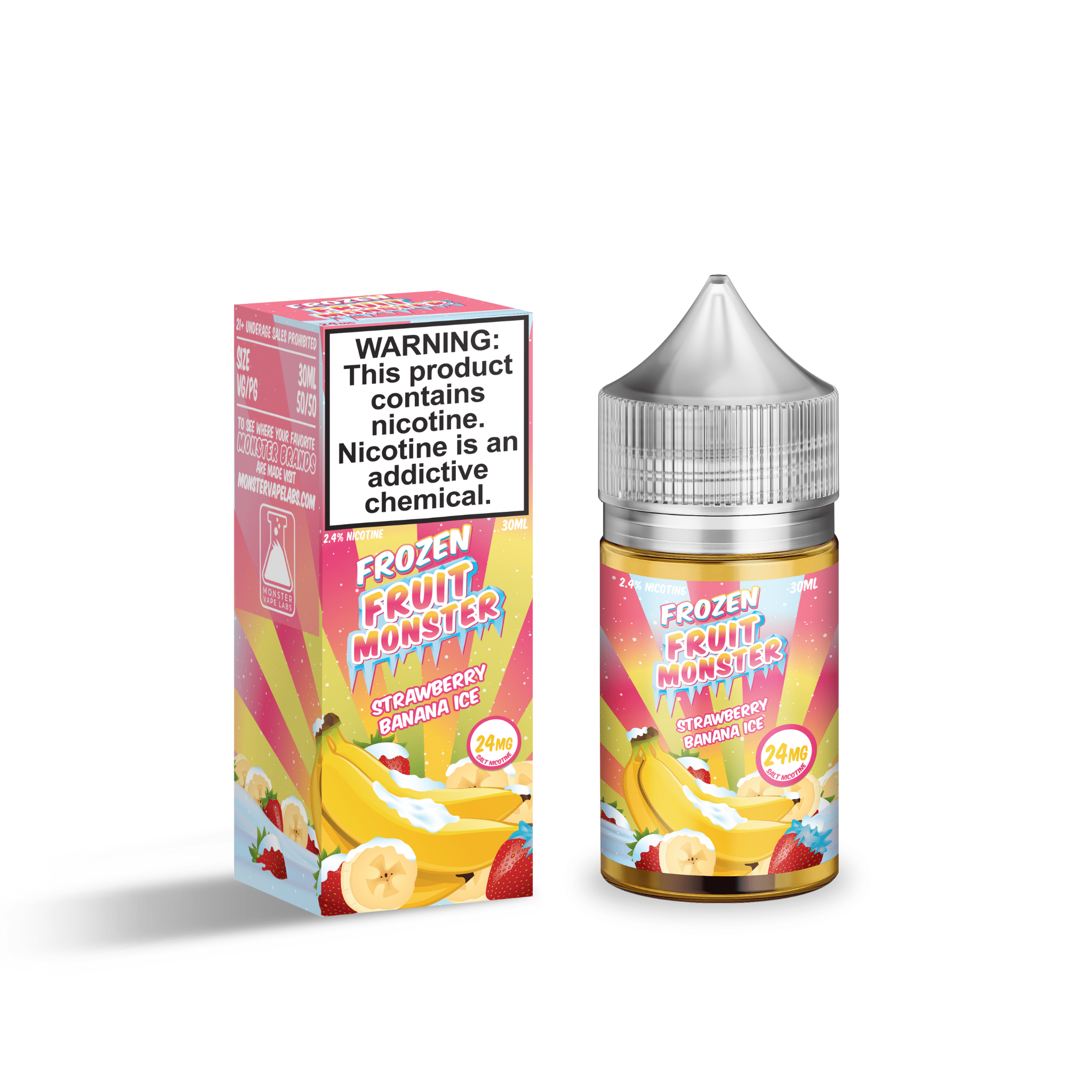 Frozen Fruit Monster Salt - 30mL — Strawberry Banana ICE