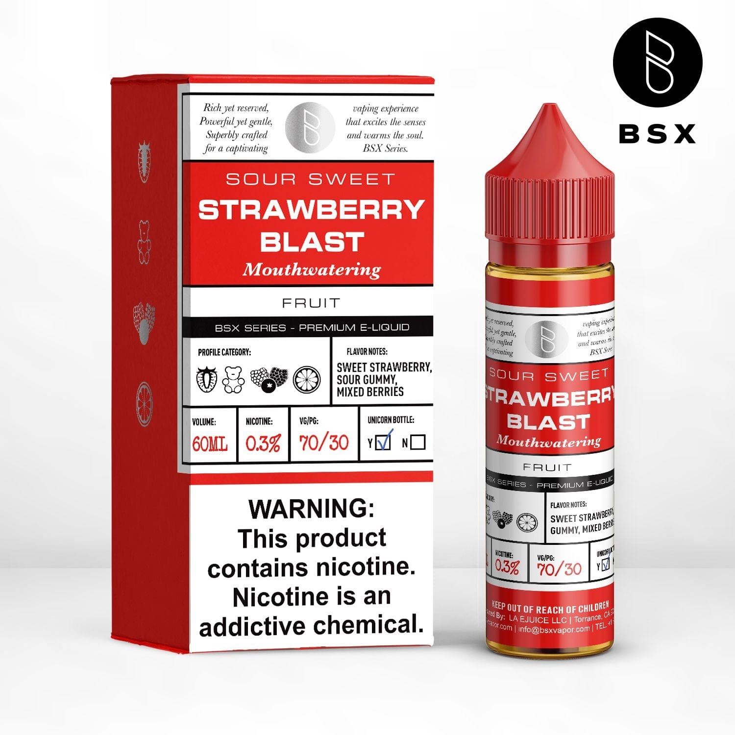 BSX Series - 60mL — Strawberry Blast