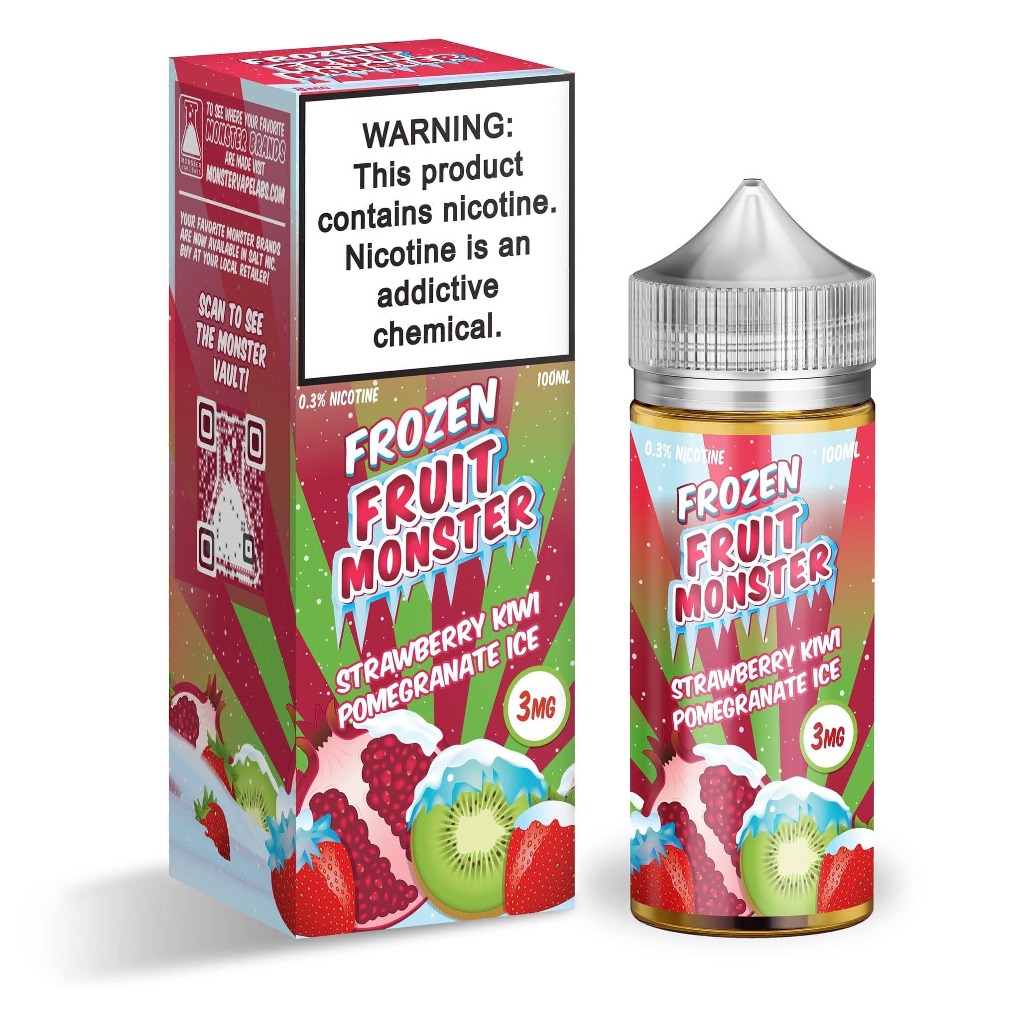 Frozen Fruit Monster - 100mL — Strawberry Kiwi Pomegranate ICE