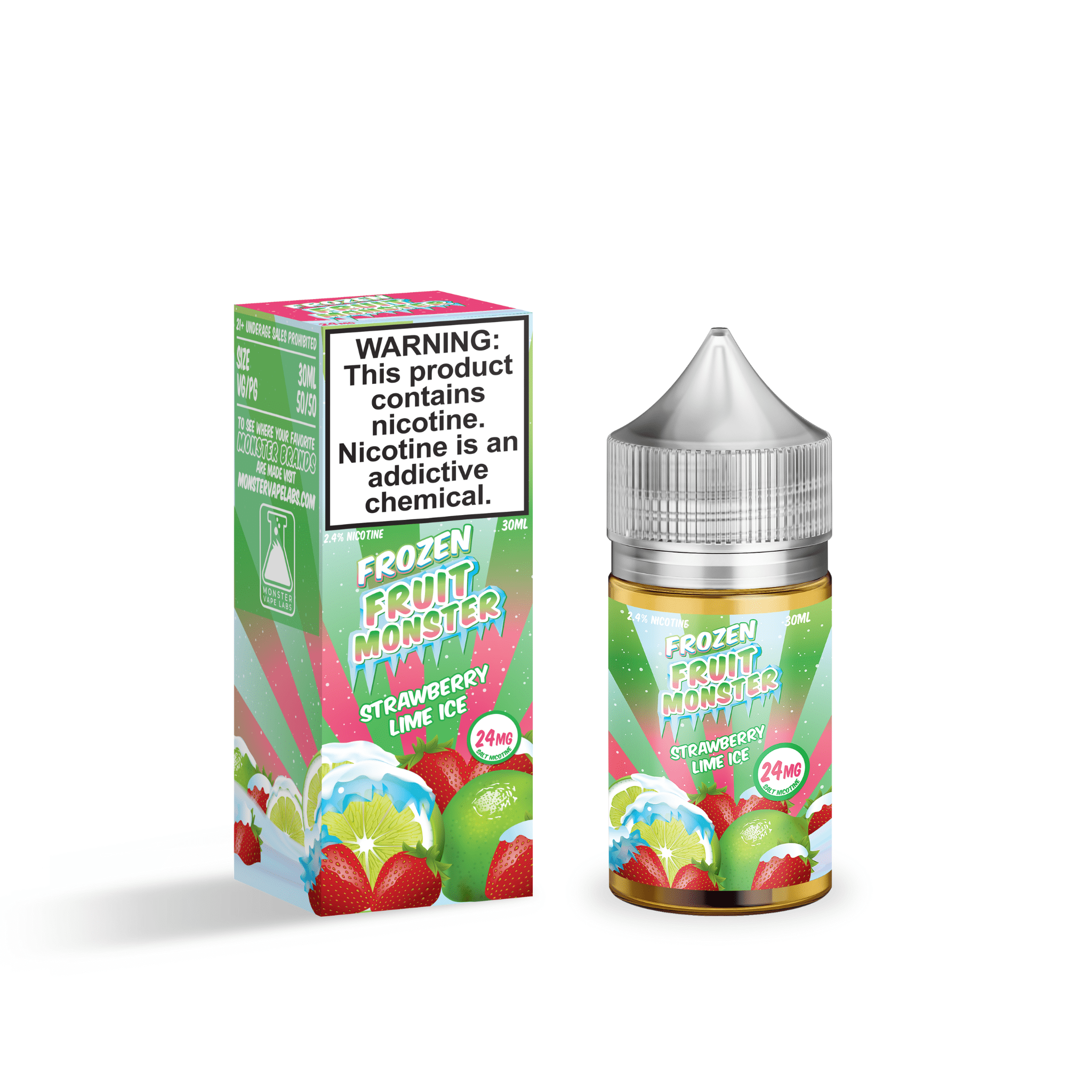 Frozen Fruit Monster Salt - 30mL — Strawberry Lime ICE