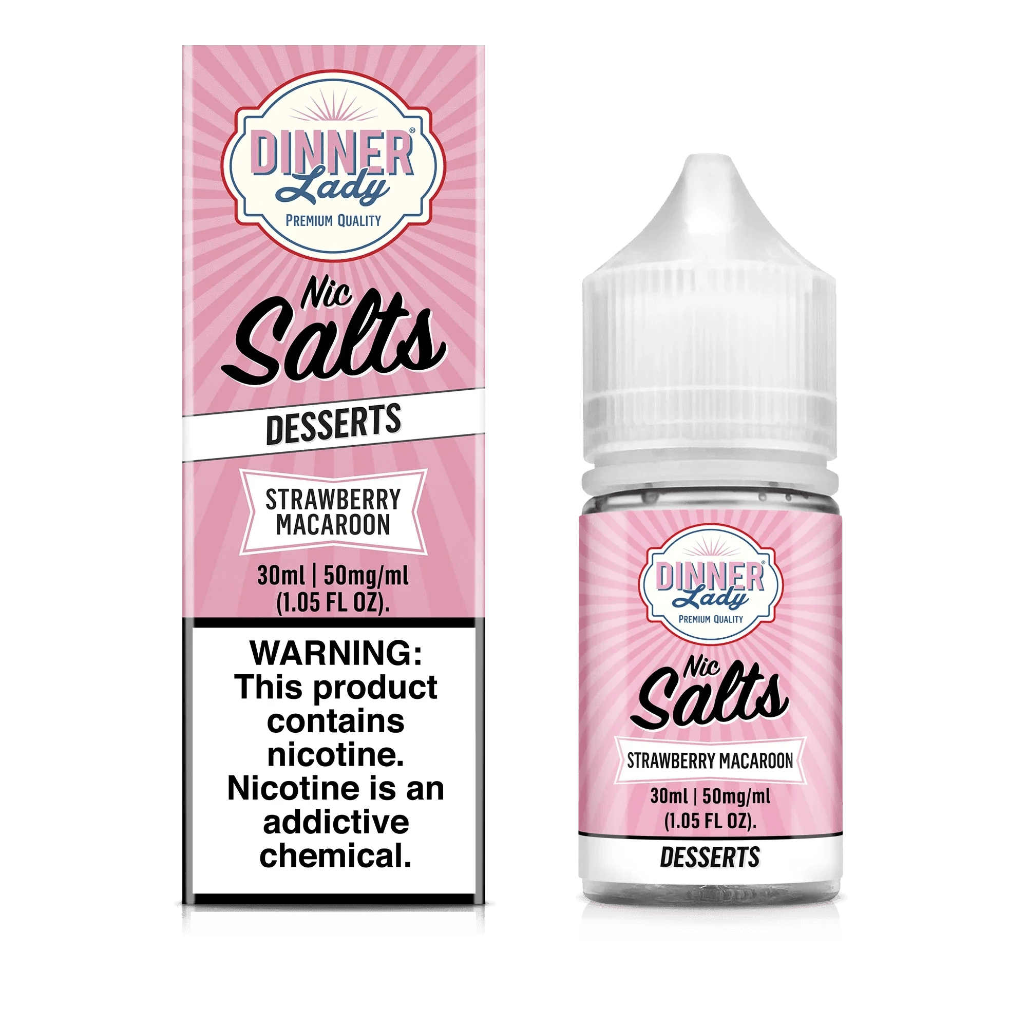 Dinner Lady Salt - 30mL — Strawberry Macaroon