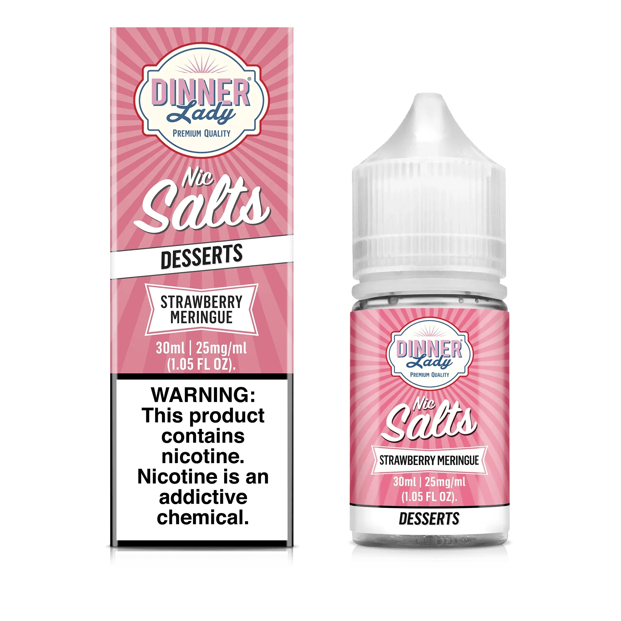 Dinner Lady Salt - 30mL — Strawberry Meringue
