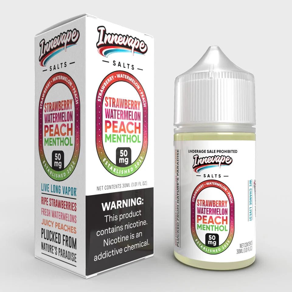 Innevape E-Liquids Salt - 30mL — Strawberry Watermelon Peach Menthol