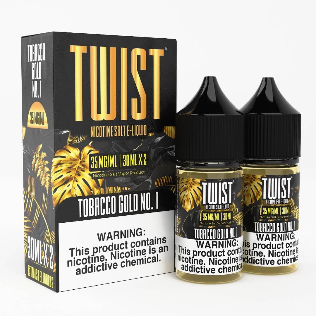 Twist E-Liquids Salt - 60ml (30ml 2-Pack) — Tobacco Gold No. 1