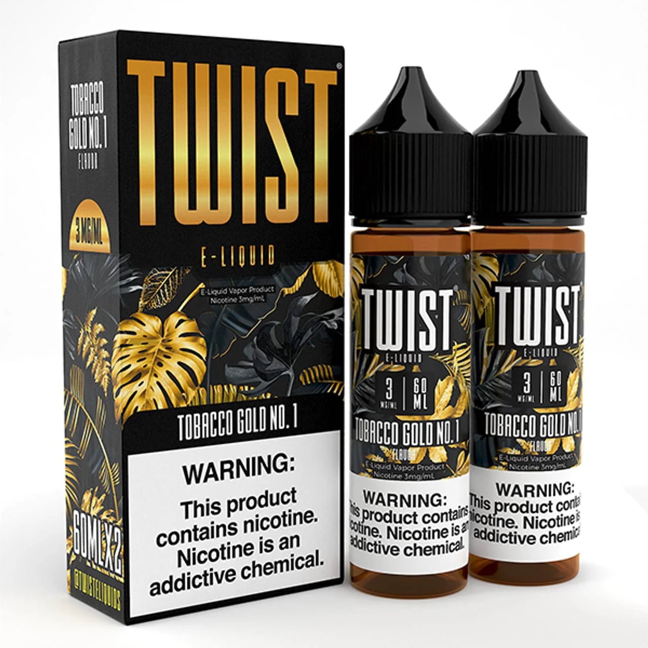 Twist E-Liquids - 120ml (60ml 2-Pack) — Tobacco Gold No. 1