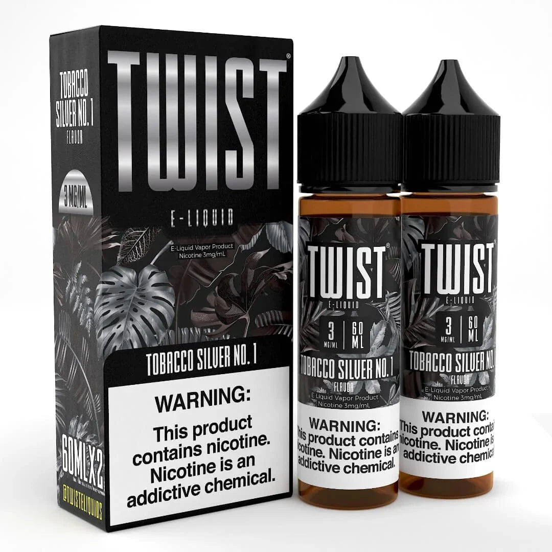 Twist E-Liquids - 120ml (60ml 2-Pack) — Tobacco Silver No. 1.