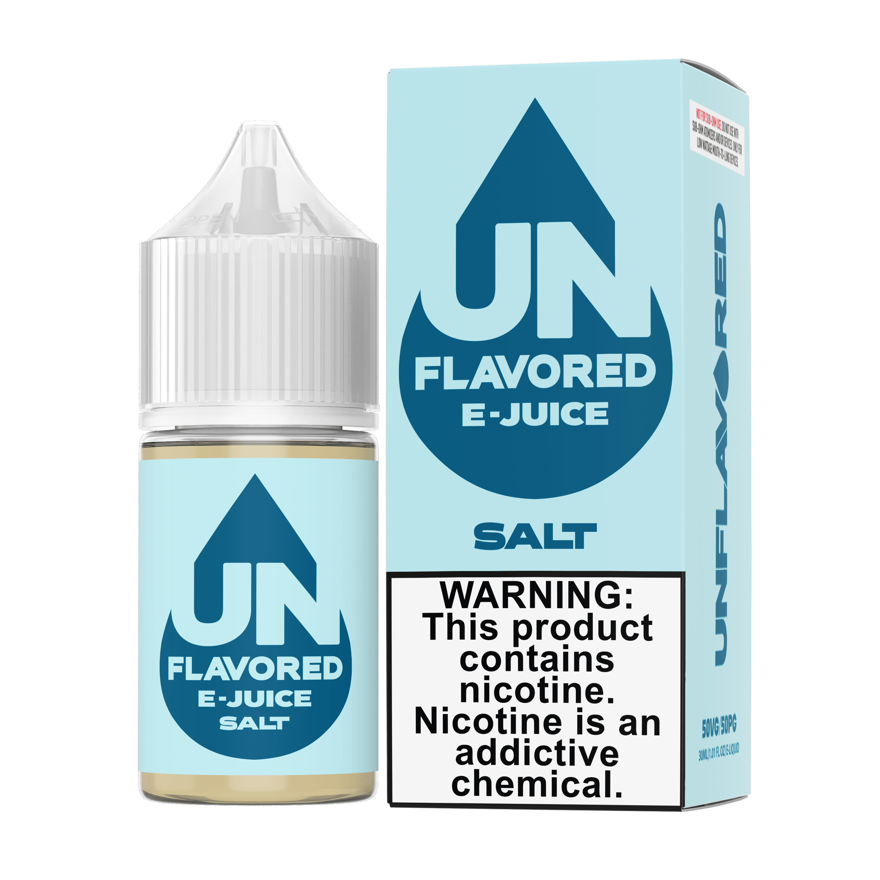 Unflavored SALT - Unflavored E-Juice - 30mL — 30mg