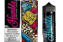 Unicorn Treats Humble Juice Co. 120ml e-liquid bottle with colorful unicorn-themed label and vibrant design.