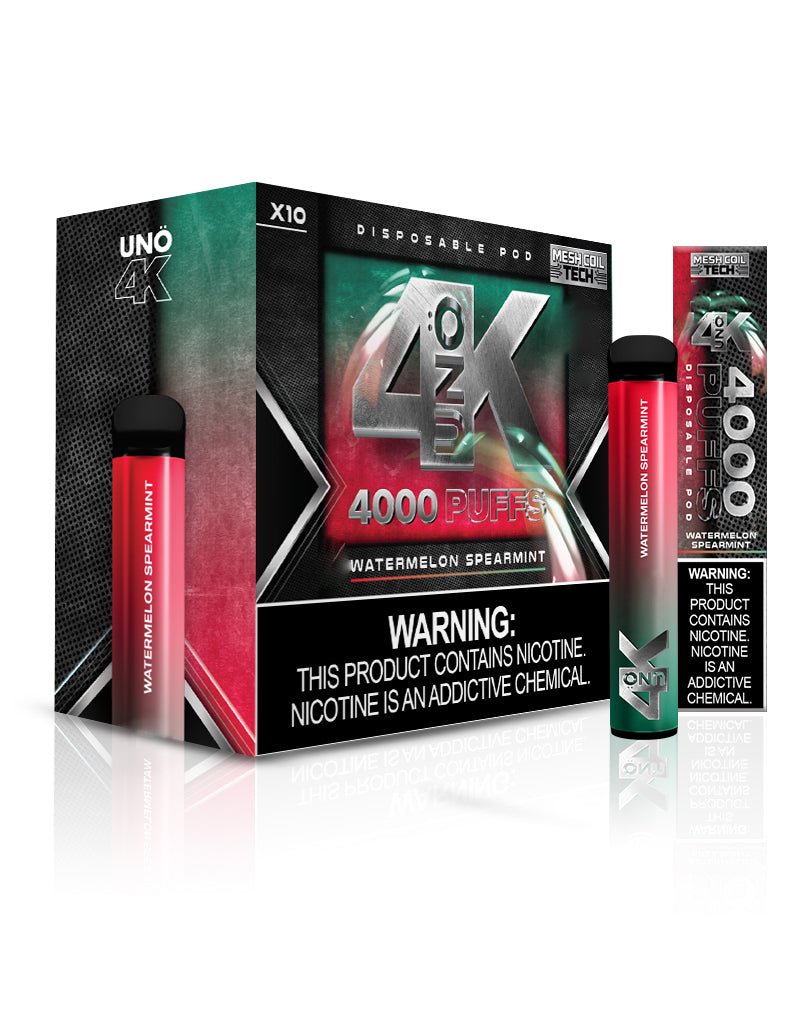 UNO 4K | 4000 Puff Disposable Vape — Watermelon Spearmint