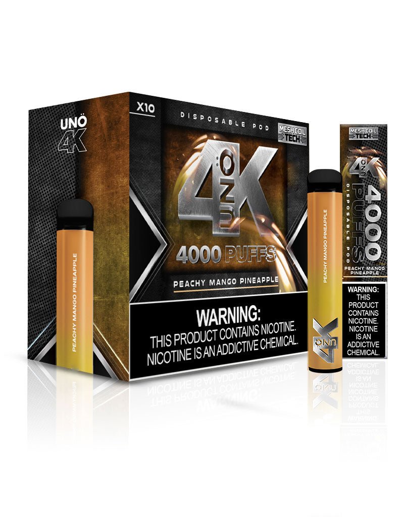 UNO 4K | 4000 Puff Disposable Vape — Peachy Mango Pineapple