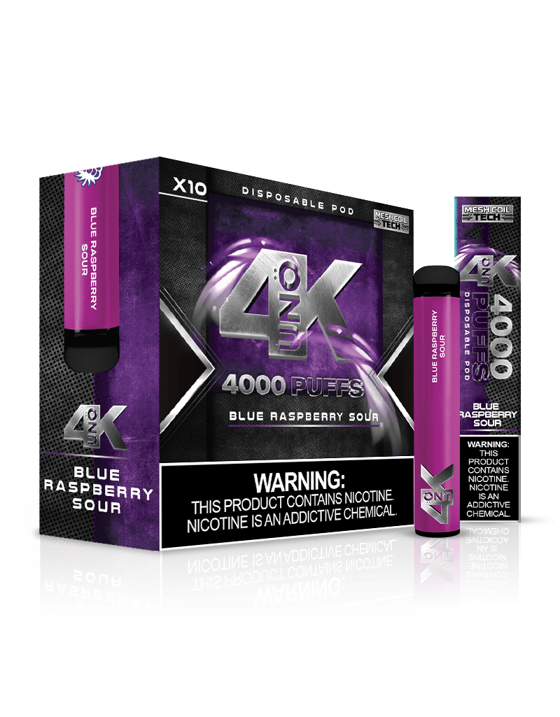 UNO 4K | 4000 Puff Disposable Vape — Blue Raspberry Sour