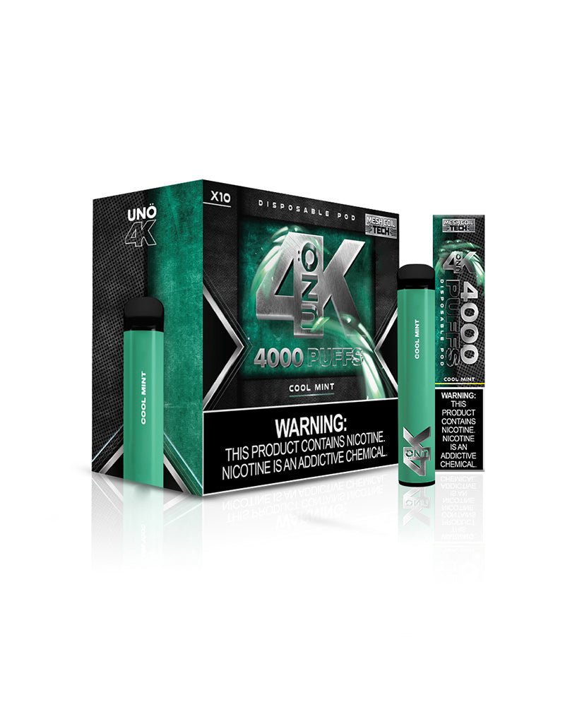 UNO 4K | 4000 Puff Disposable Vape — Cool Mint