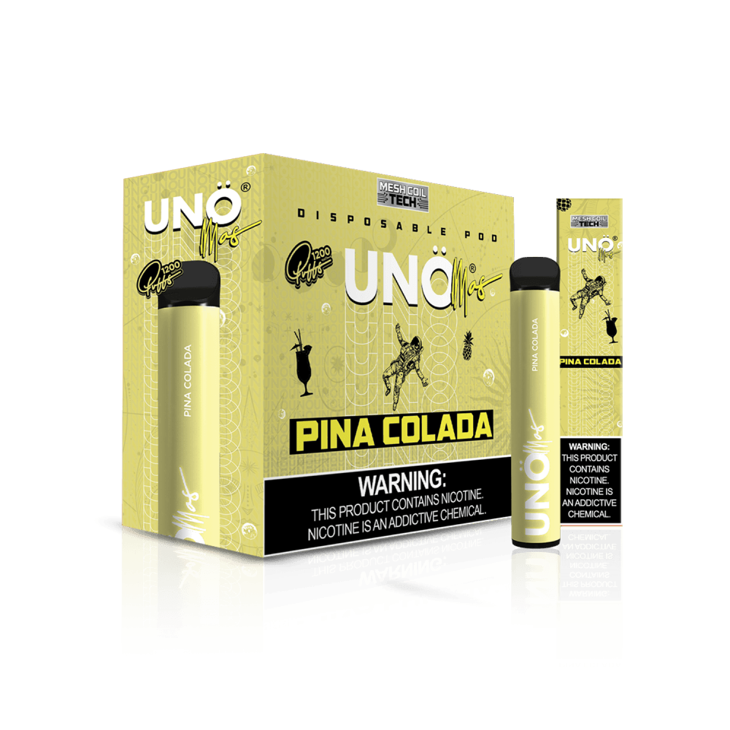 Uno Mas Disposable 5% | 1,200 Puffs — Pina Colada