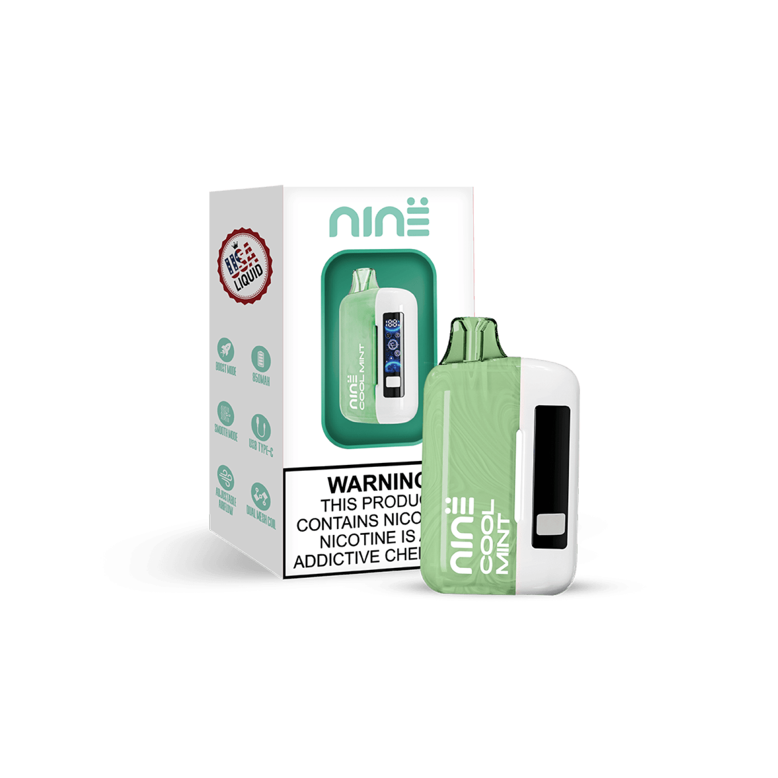 UNO NiNE Full Kit (Battery & Pod) — Cool Mint