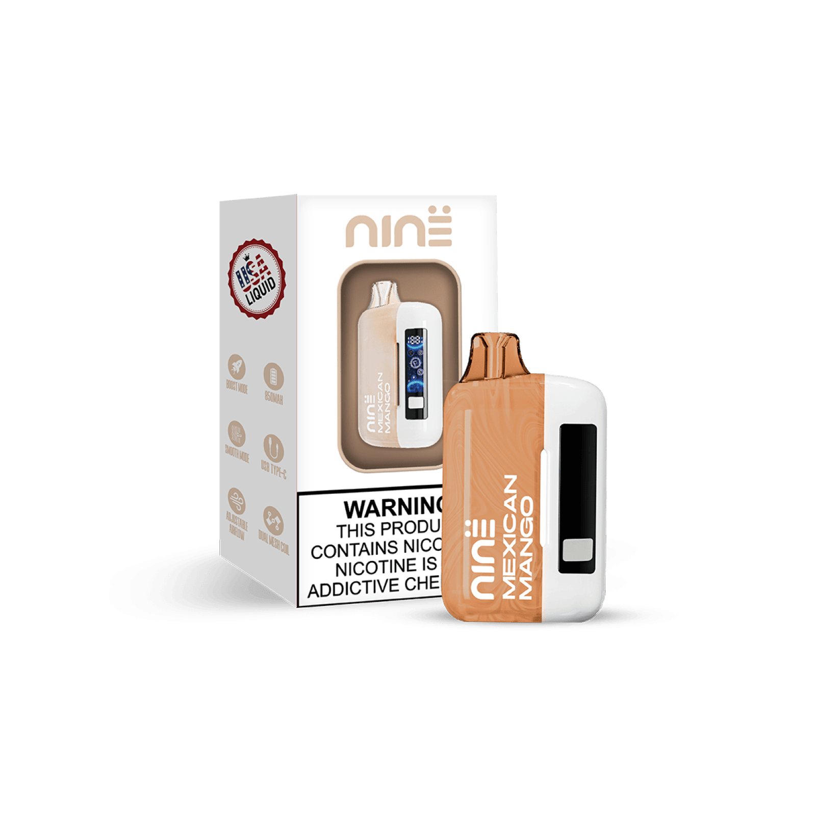 UNO NiNE Full Kit (Battery & Pod) — Mexican Mango