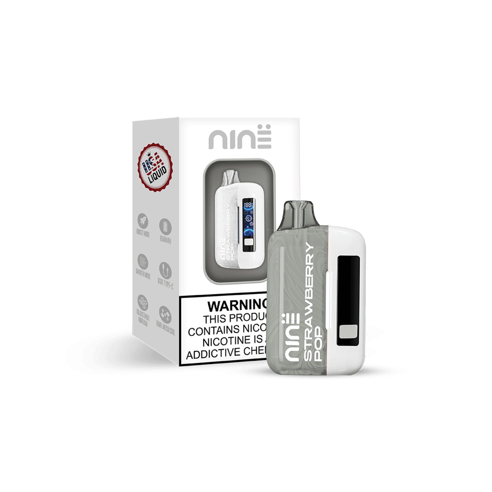 UNO NiNE Full Kit (Battery & Pod) — Strawberry Pop
