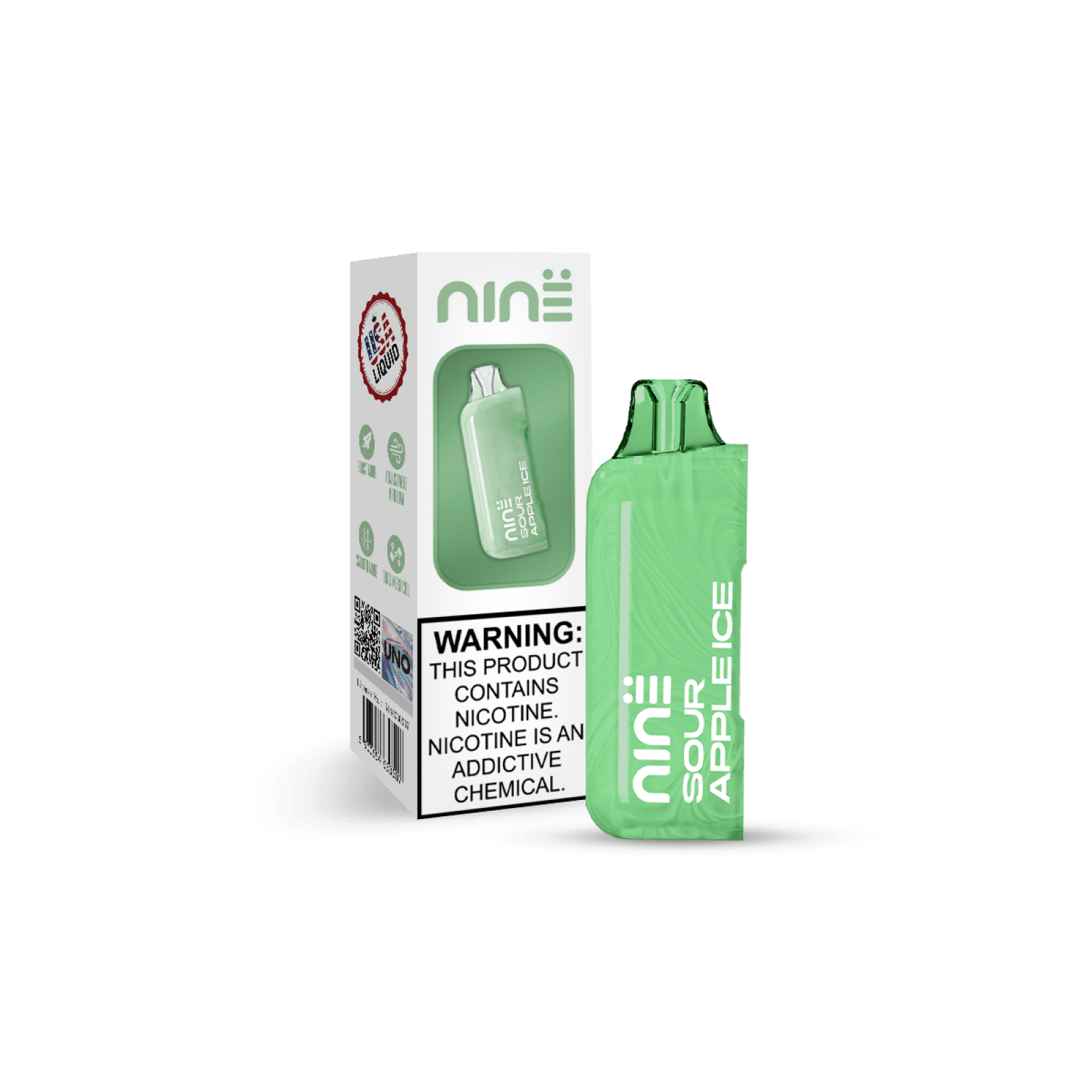 UNO NiNE Replacement Pods — Sour Apple Ice