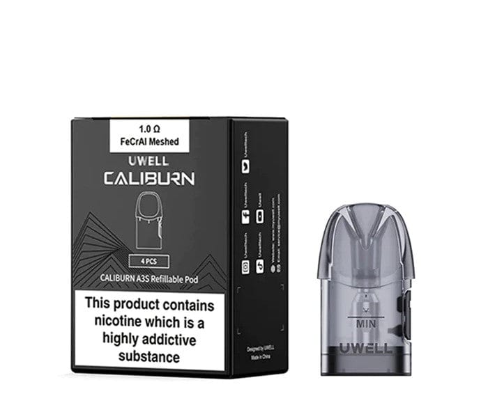 Uwell CALIBURN A3S Replacement Pods — 1.0 ohm Pods