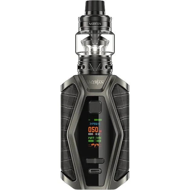 Uwell Valyrian 3 200W Starter Kit with mod, tank, and accessories, showcasing the hardware design and branding.