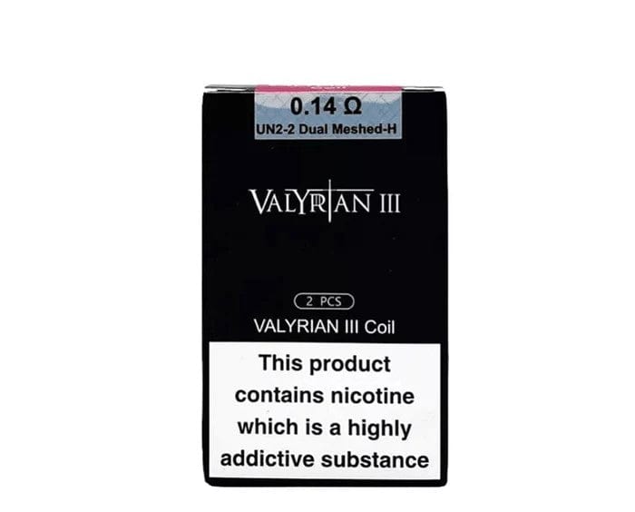 Uwell VALYRIAN 3 Replacement Coils — 0.14 ohm UN2-2 Dual Meshed-H Coils