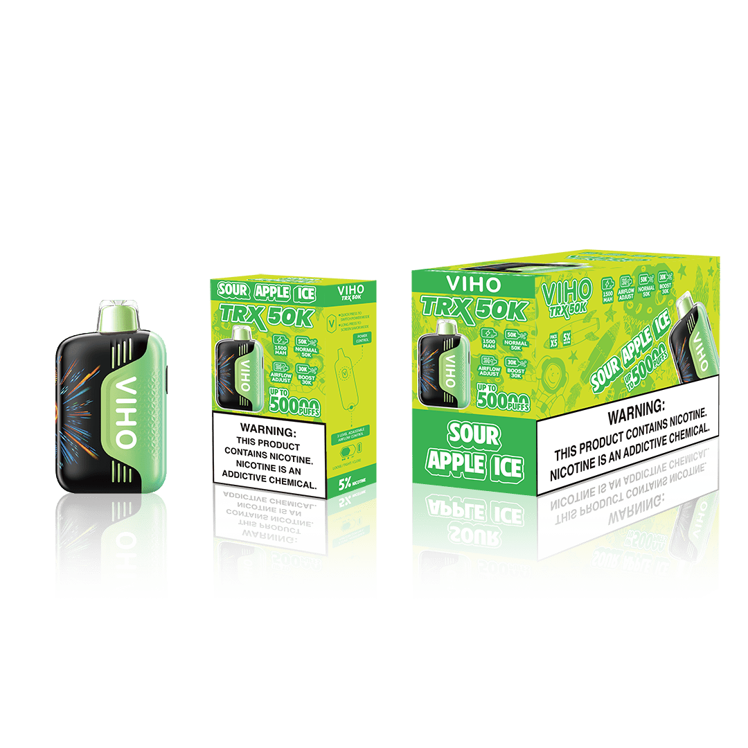 VIHO TRX 50K Disposable Vape | 50,000 Puff — Sour Apple Ice