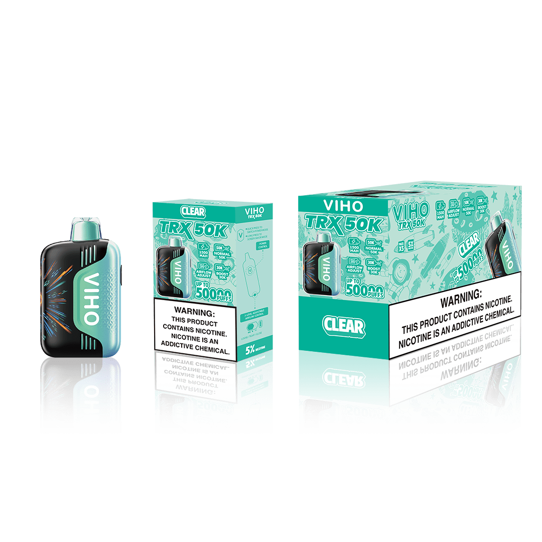 VIHO TRX 50K Disposable Vape | 50,000 Puff — Clear