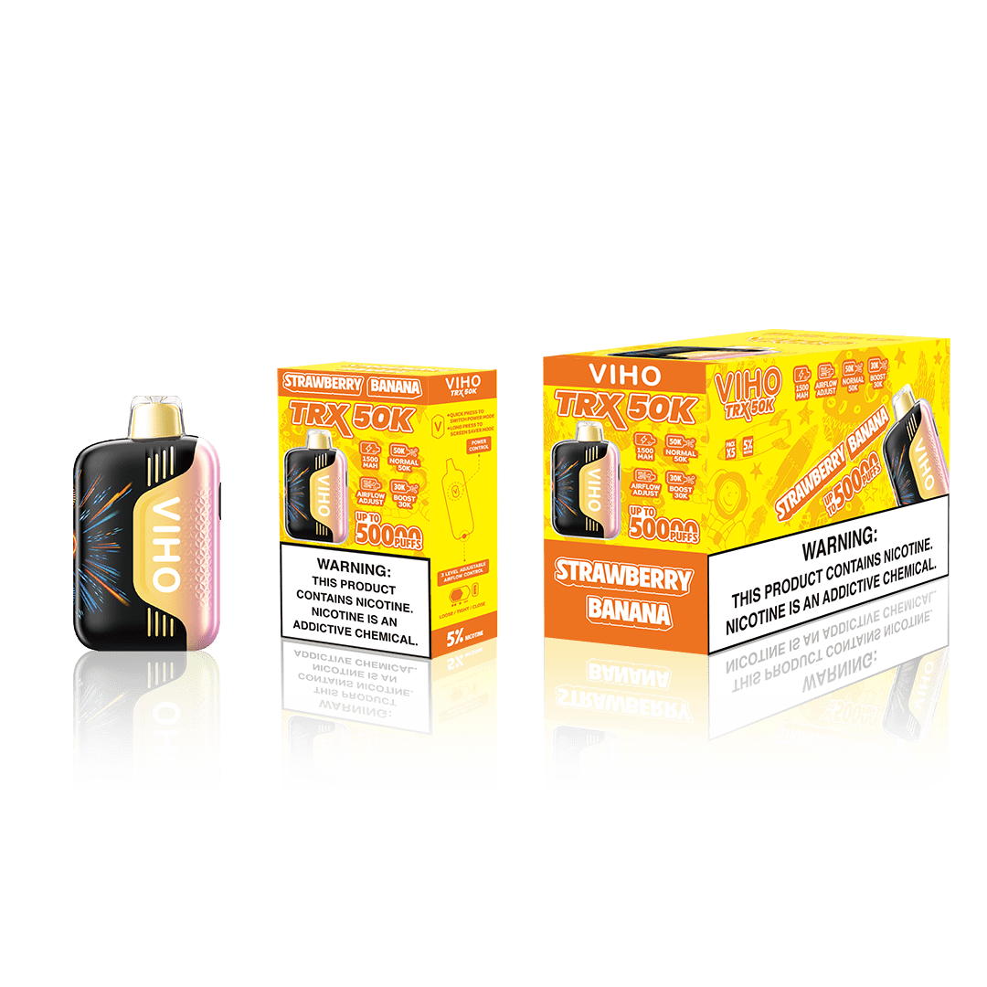 VIHO TRX 50K Disposable Vape | 50,000 Puff — Strawberry Banana
