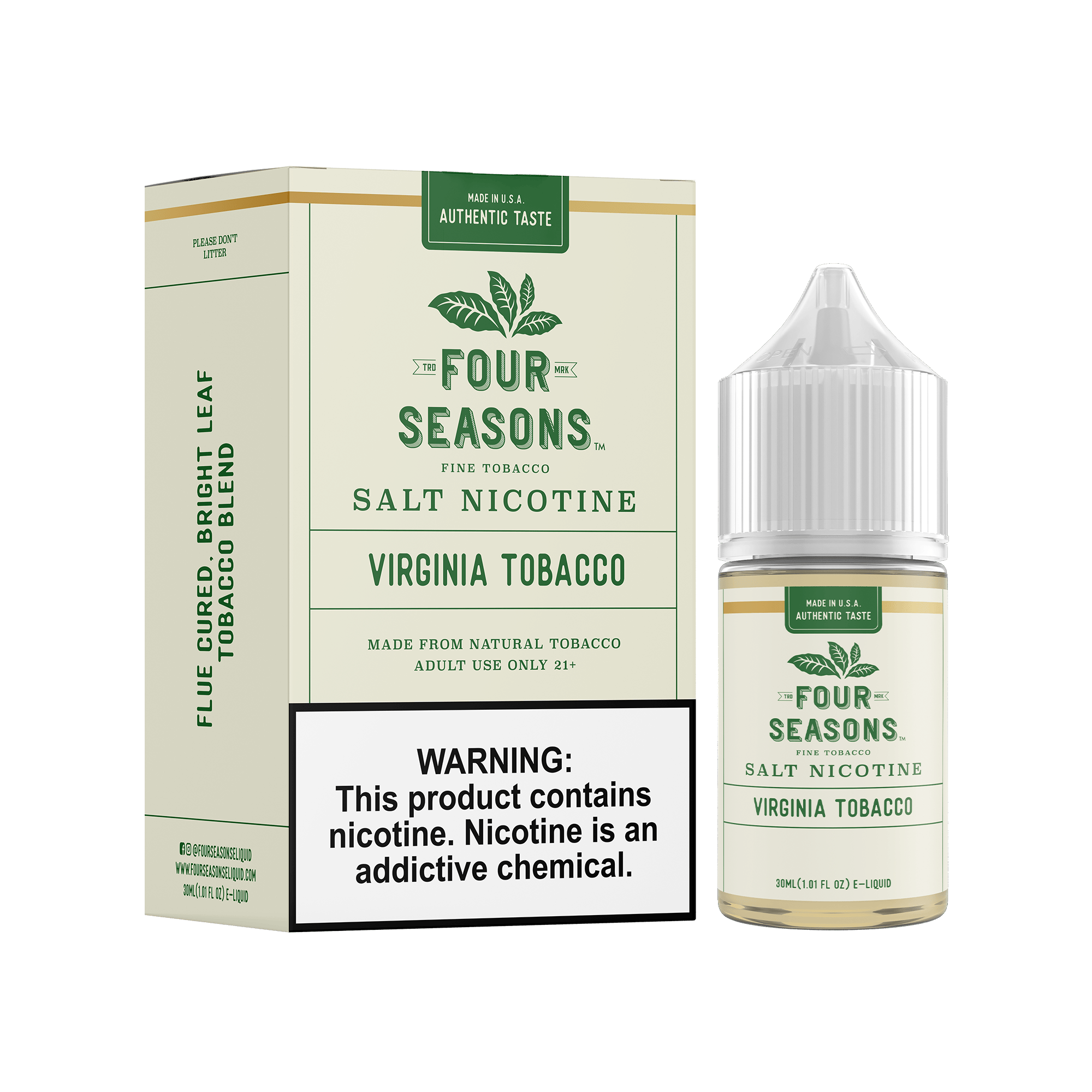 Four Seasons Salt - 30mL — Virginia Tobacco